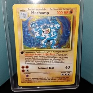 First Edition Machamp Holographic, Rare